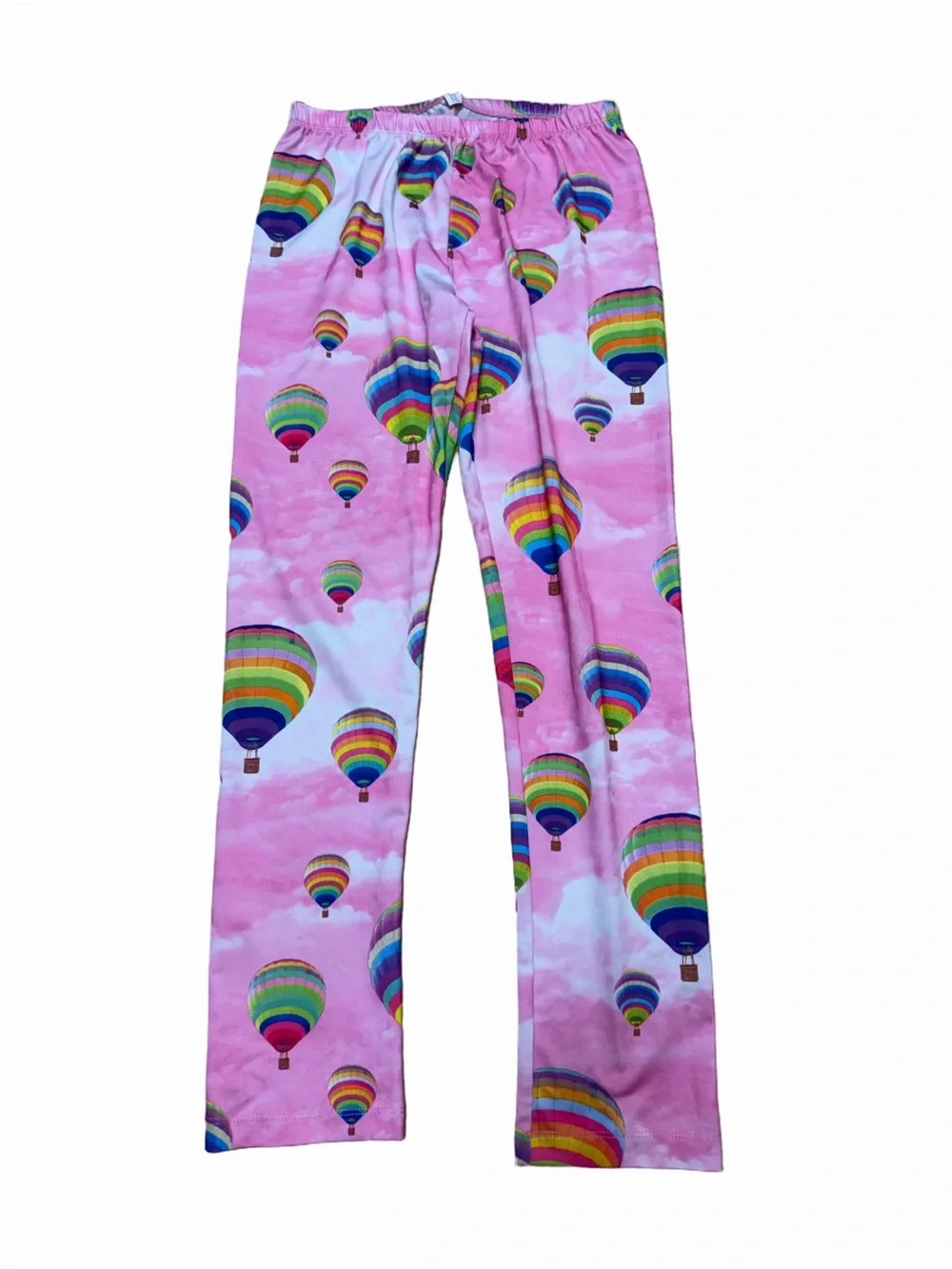 The Children’s Place girls XL 14 pink rainbow hot air balloon print leggings